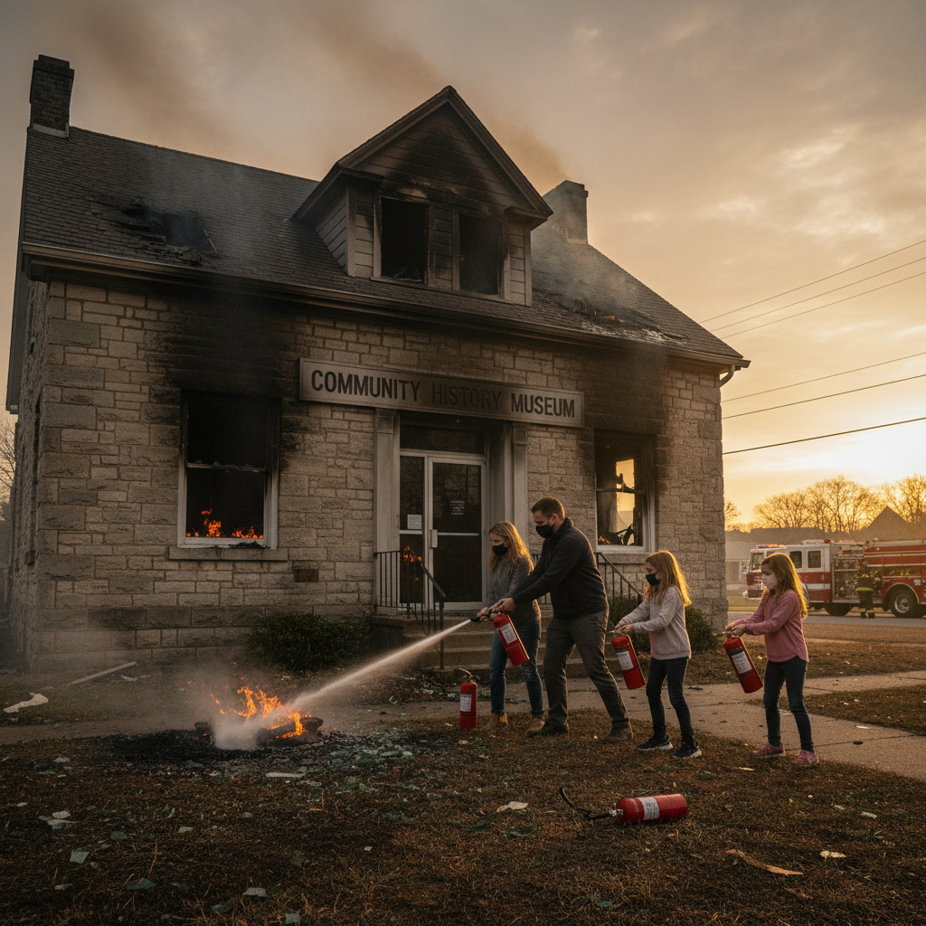 How a family and a fire extinguisher saved MJT